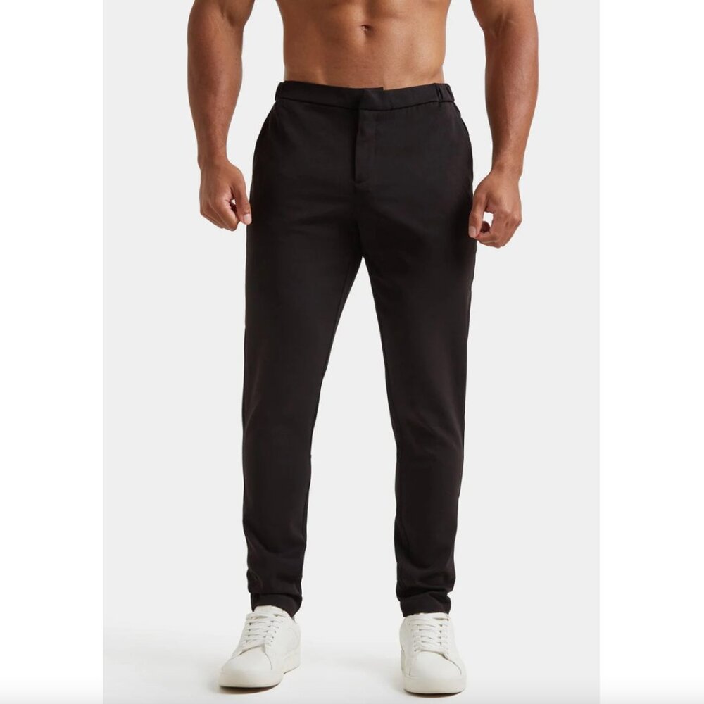 NWT Tailored Athlete 365 Trouser Pants in Black Men's size 36W x 34L